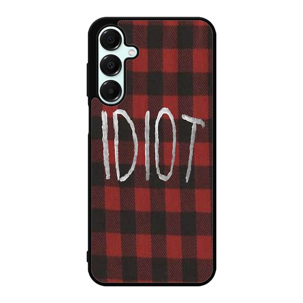 red plaid idiot Samsung Galaxy A16 Case BC0184