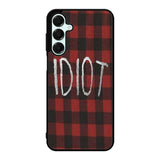 red plaid idiot Samsung Galaxy A16 Case BC0184