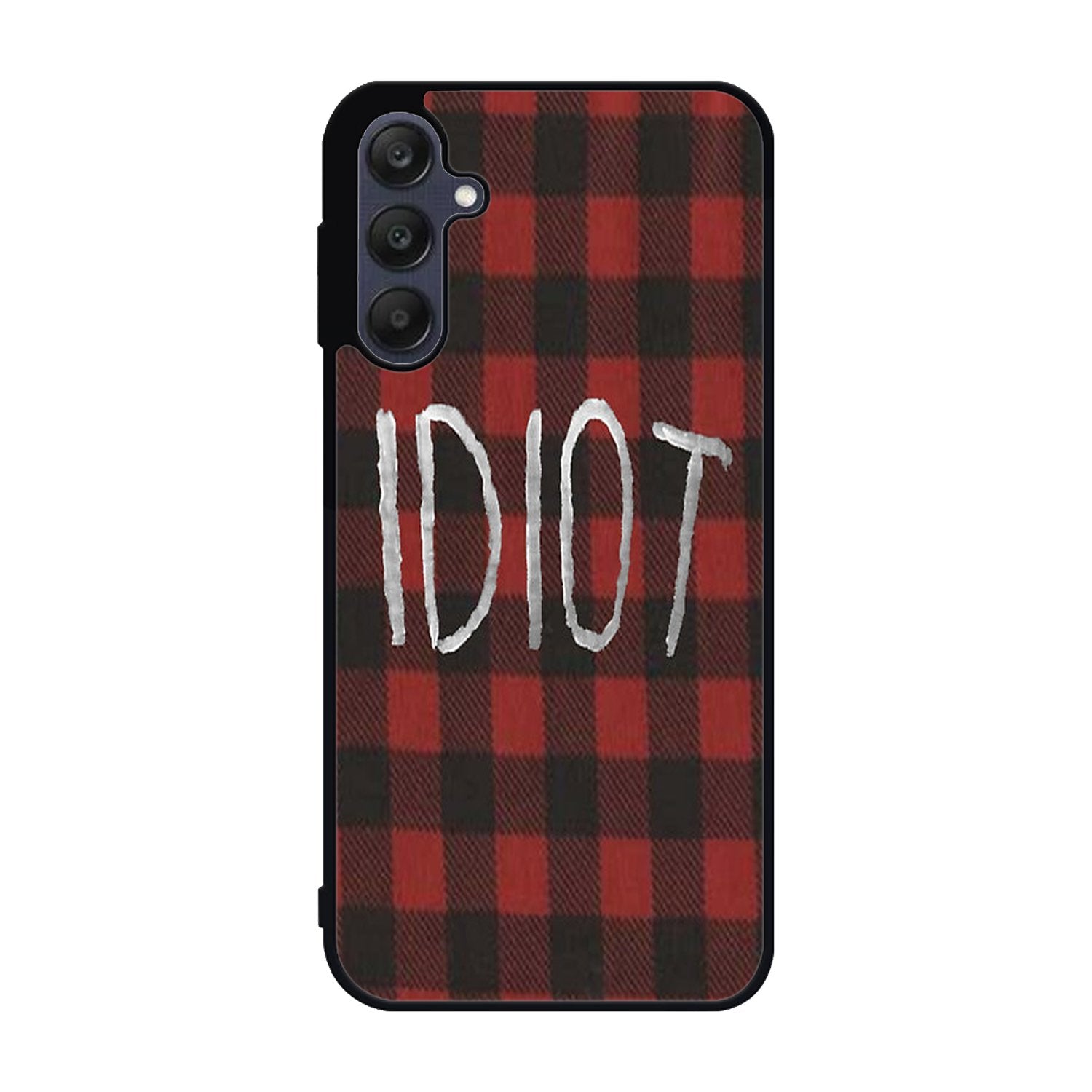 red plaid idiot Samsung Galaxy A25 5G Case BC0184