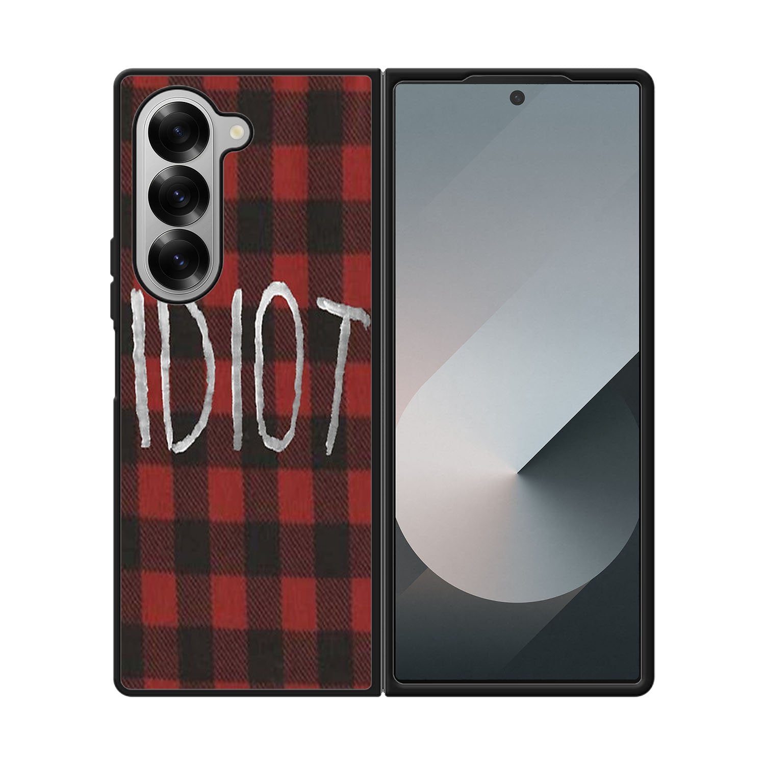 red plaid idiot Case Samsung Galaxy Z Fold 6 5G BC0184