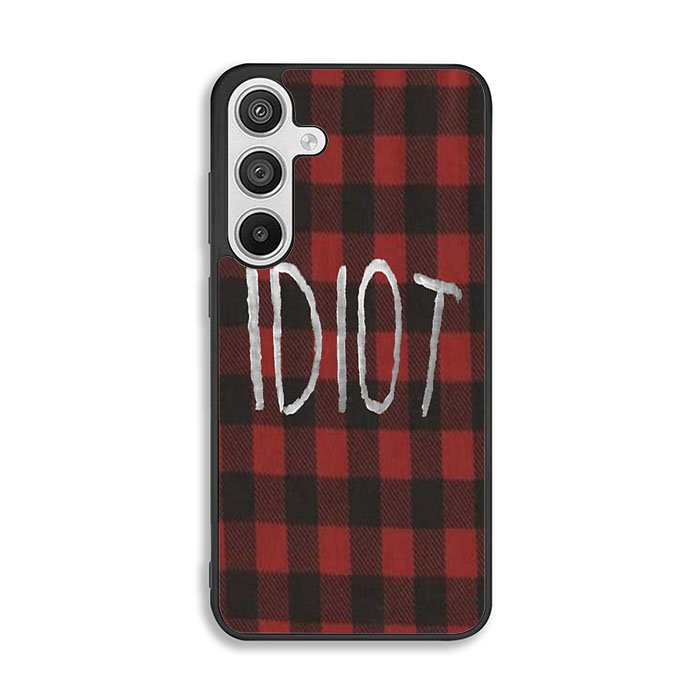 red plaid idiot Samsung Galaxy A26 Case BC0184