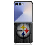 Pittsburgh Steelers Wood Samsung Galaxy Z Flip 7 Case BC0255