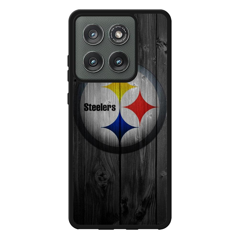 Pittsburgh Steelers Wood Case Motorola Moto Edge 2025 BC0255