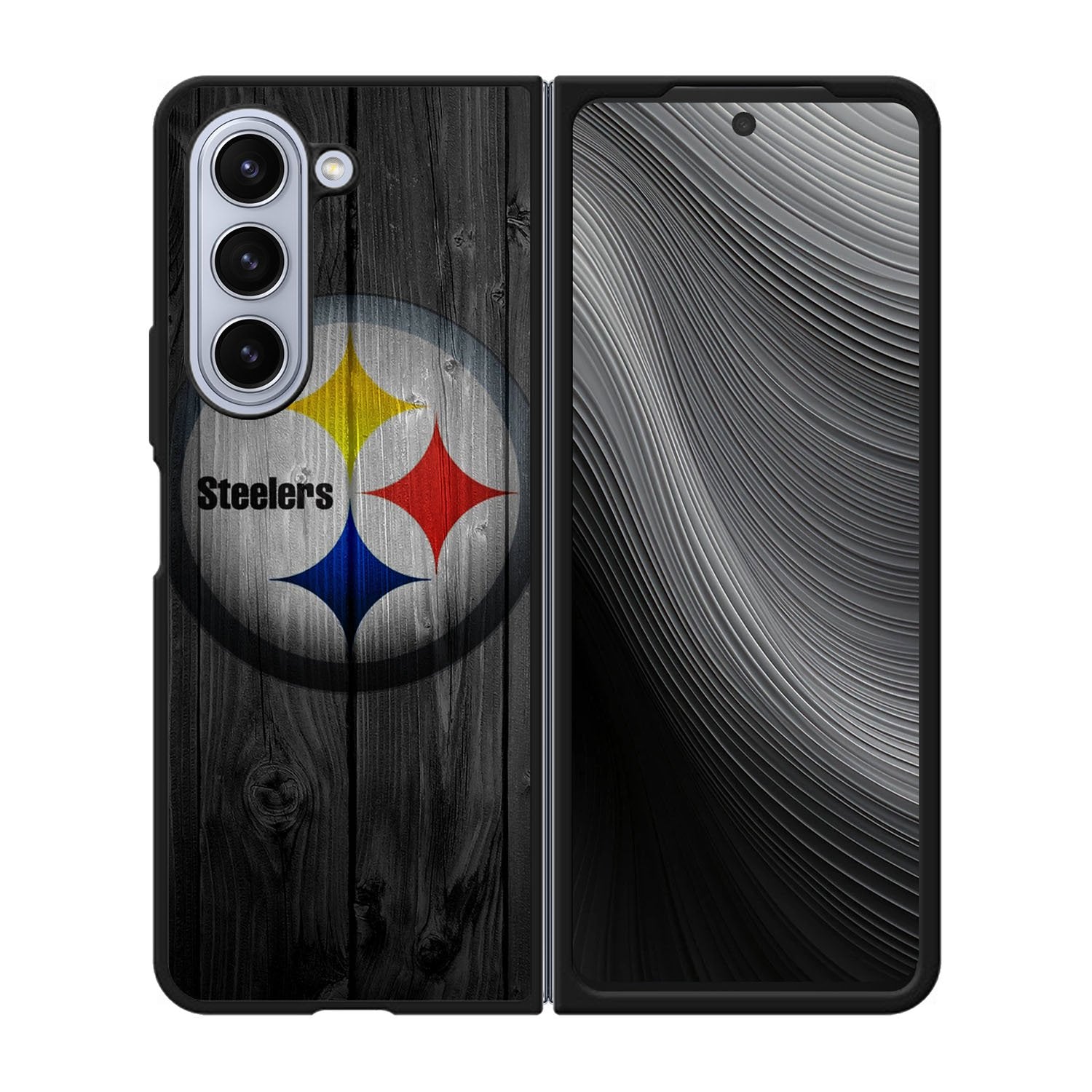 Pittsburgh Steelers Wood Case Samsung Galaxy z Fold 5 5G BC0255