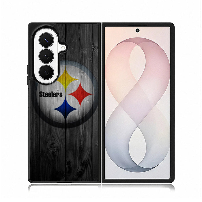 Pittsburgh Steelers Wood Samsung Galaxy Z Fold 8 Ultra Case BC0255