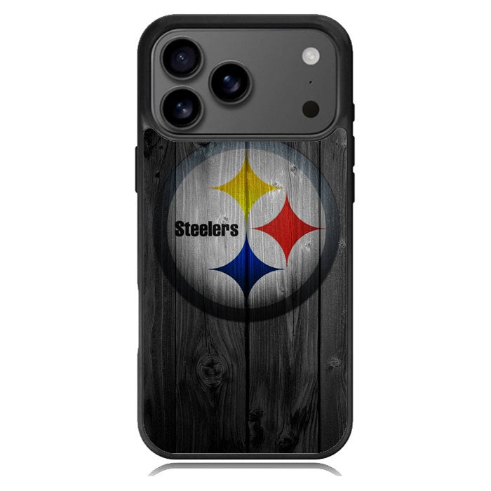 Pittsburgh Steelers Wood iPhone 17 Pro Case BC0255