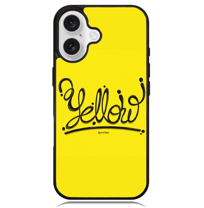 Coldplay Yellow Case iPhone 16 BC0291