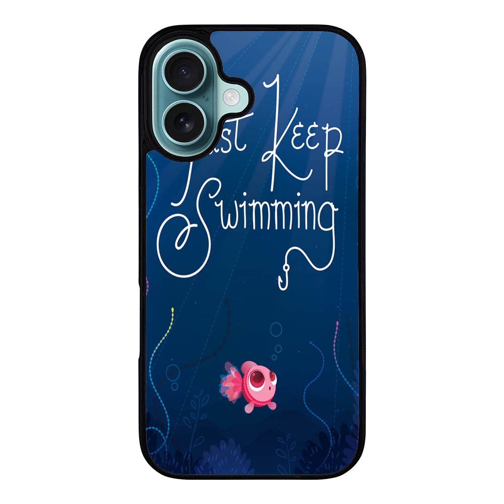 Just Keep Swimming Case iPhone 16 Plus BC0172
