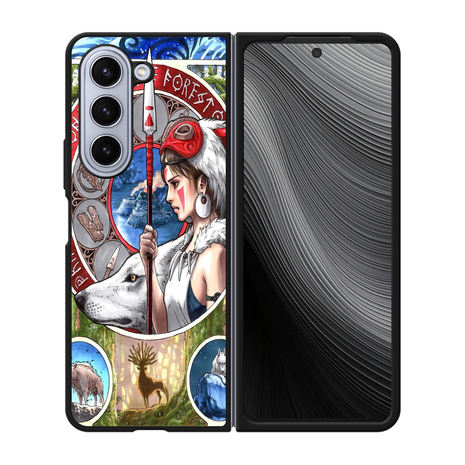 Princess Mononoke Nouveau Case Samsung Galaxy z Fold 5 5G BC0182