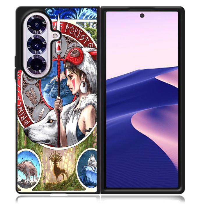 Princess Mononoke Nouveau Samsung Galaxy Z Fold 7 5G Case BC0182