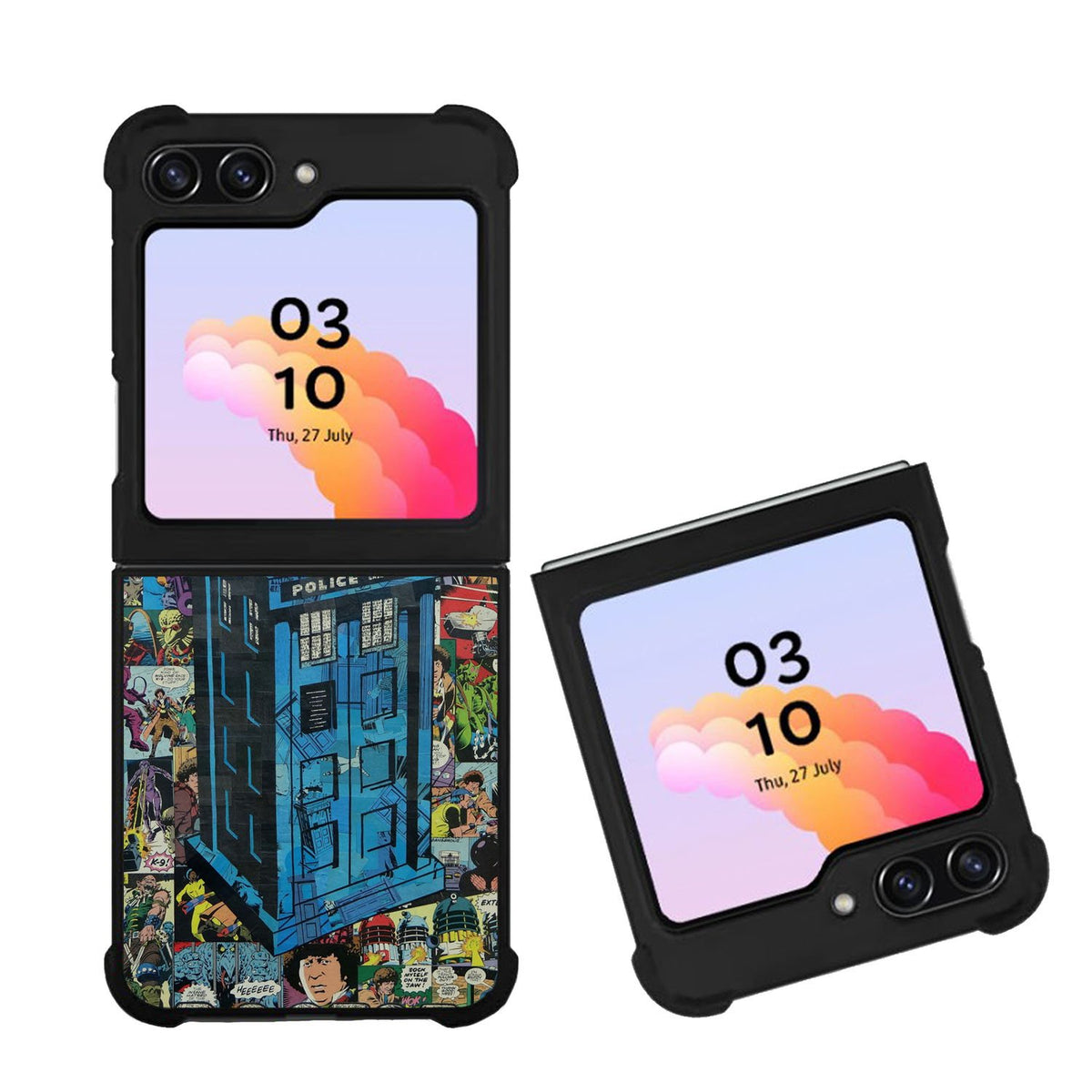 Tardis Collage Case Samsung Galaxy Z Flip 5 5G BC0189