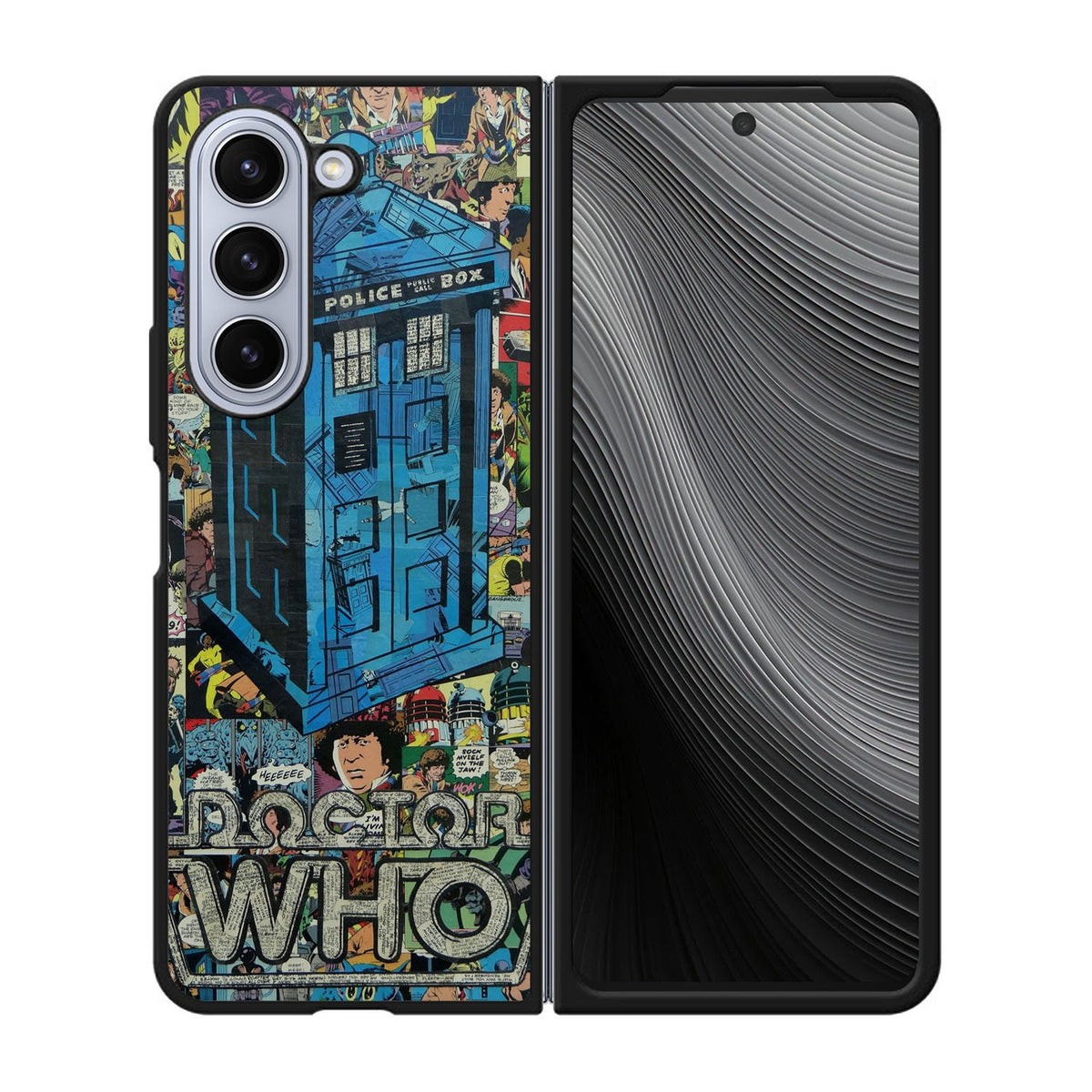 Tardis Collage Case Samsung Galaxy z Fold 5 5G BC0189