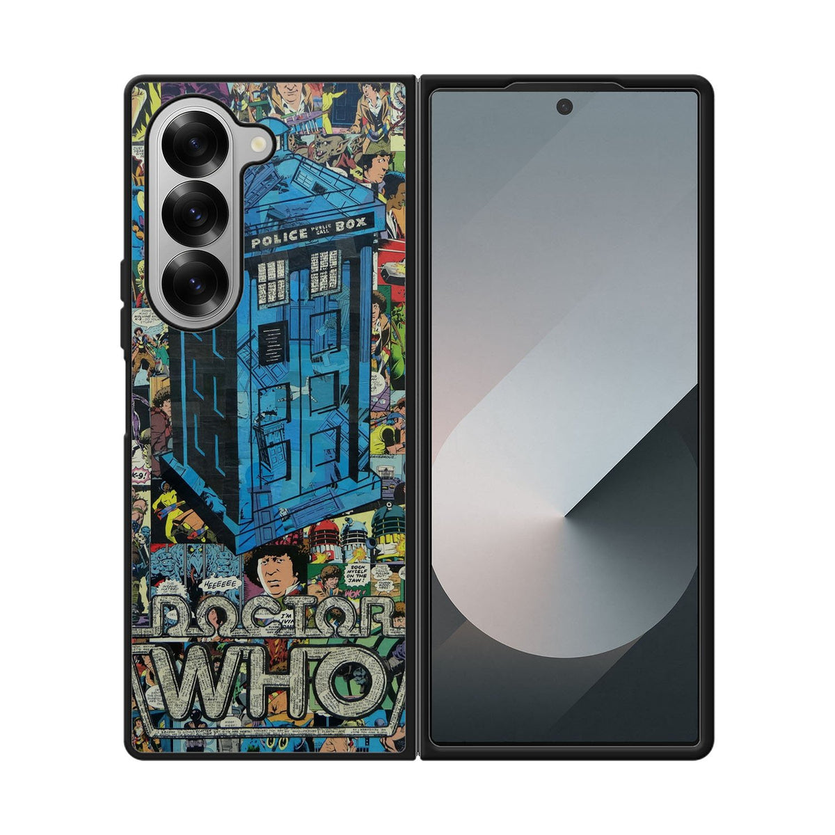 Tardis Collage Case Samsung Galaxy Z Fold 6 5G BC0189