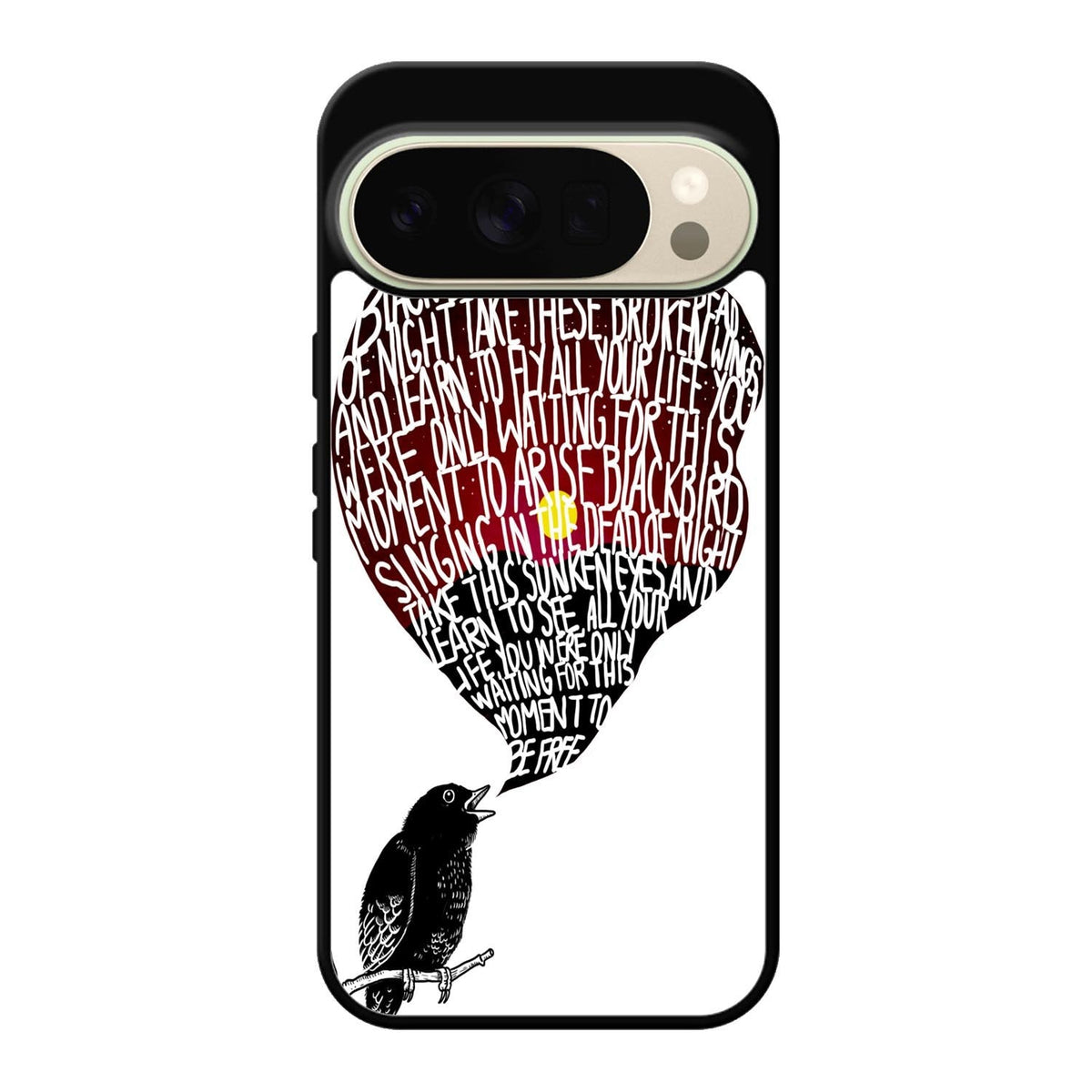 The Beatles Blackbird Lyrics X4765 Google Pixel 10 Pro Case
