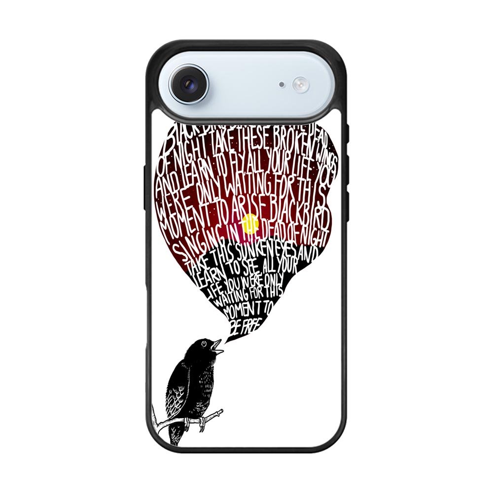 The Beatles Blackbird Lyrics X4765 iPhone Air Case