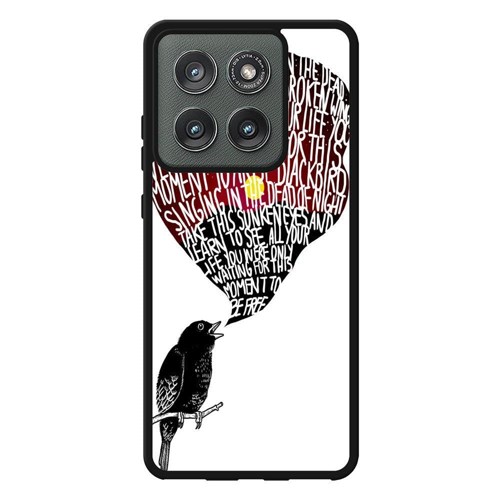 The Beatles Blackbird Lyrics X4765 Motorola Moto Edge 2025 Case