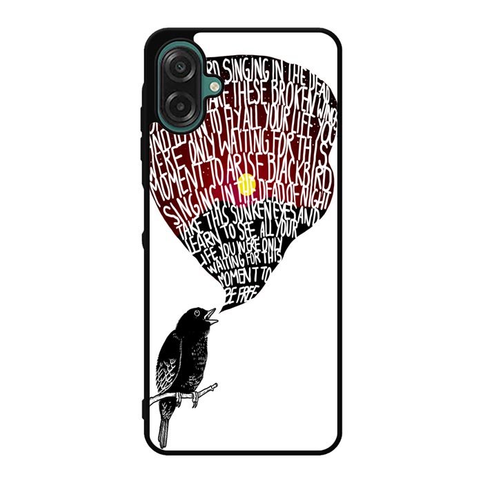 The Beatles Blackbird Lyrics X4765 Samsung Galaxy A07 Case