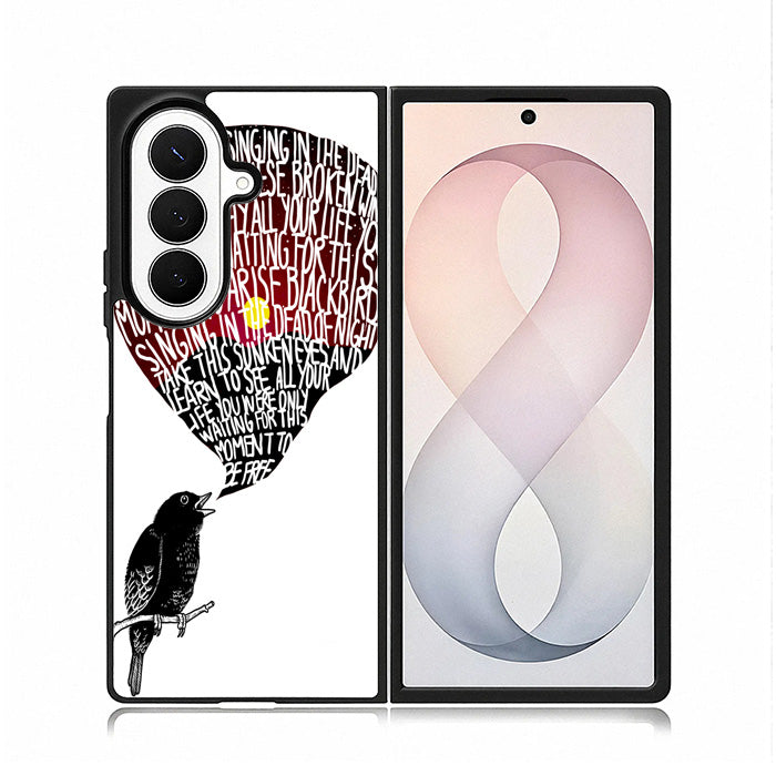The Beatles Blackbird Lyrics X4765 Samsung Galaxy Z Fold 8 Ultra Case