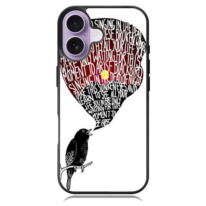 The Beatles Blackbird Lyrics X4765 iPhone 17 Case