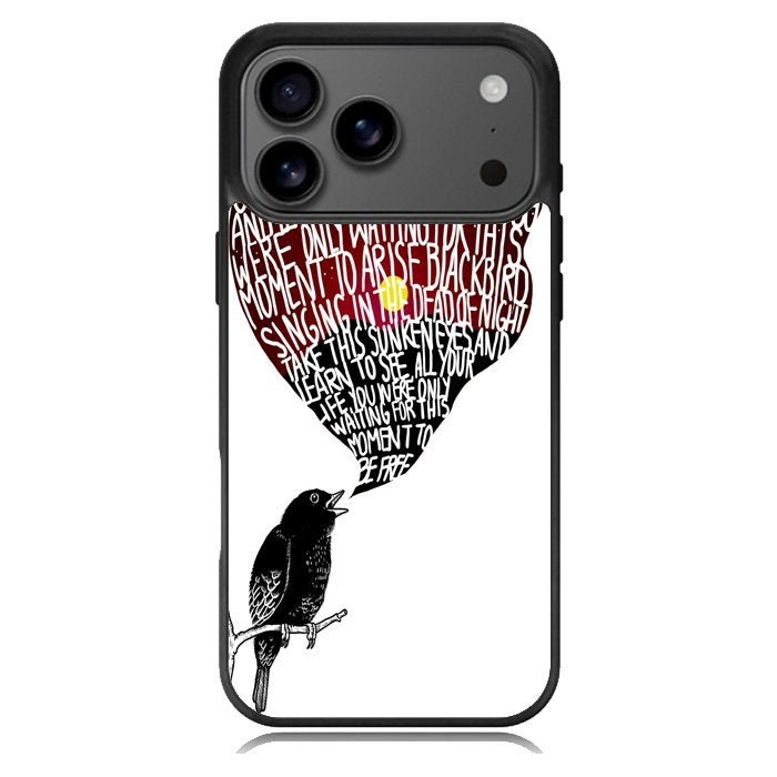 The Beatles Blackbird Lyrics X4765 iPhone 17 Pro Case