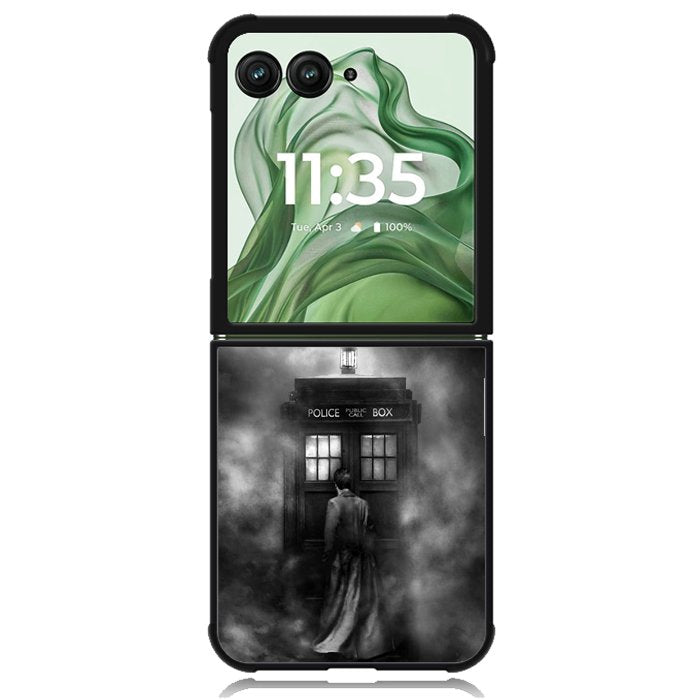 Tardis Tenth Doctor Dr Who X4802 Motorola Moto Razr+ Plus 2024/2025 Case, Motorola Razr 50 Ultra/50s Ultra Case