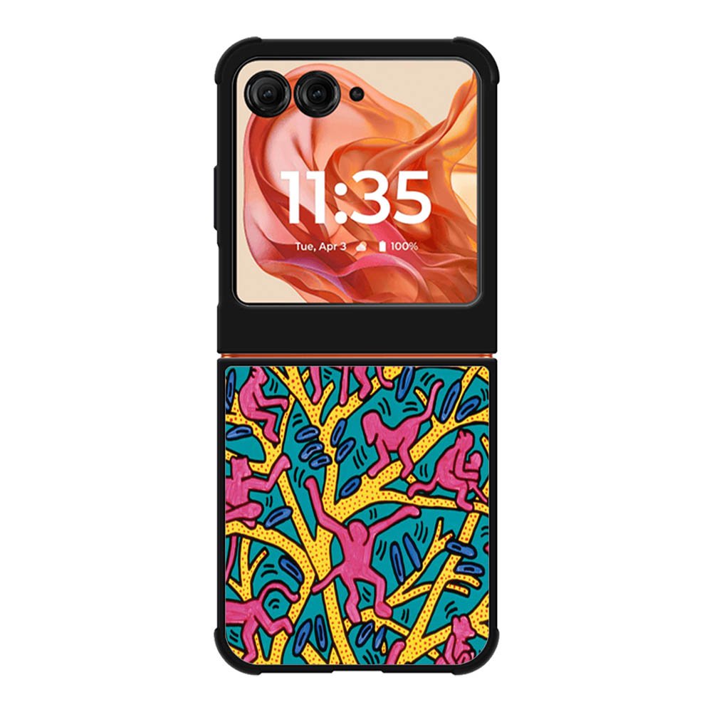 Keith Haring Motorola Moto Razr 2025/2024 , Moto Razr 60/50 Case BC0280