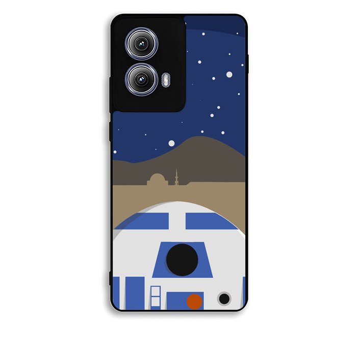 R2D2 Minimalist Motorola Moto Edge 2024 Case BC0303