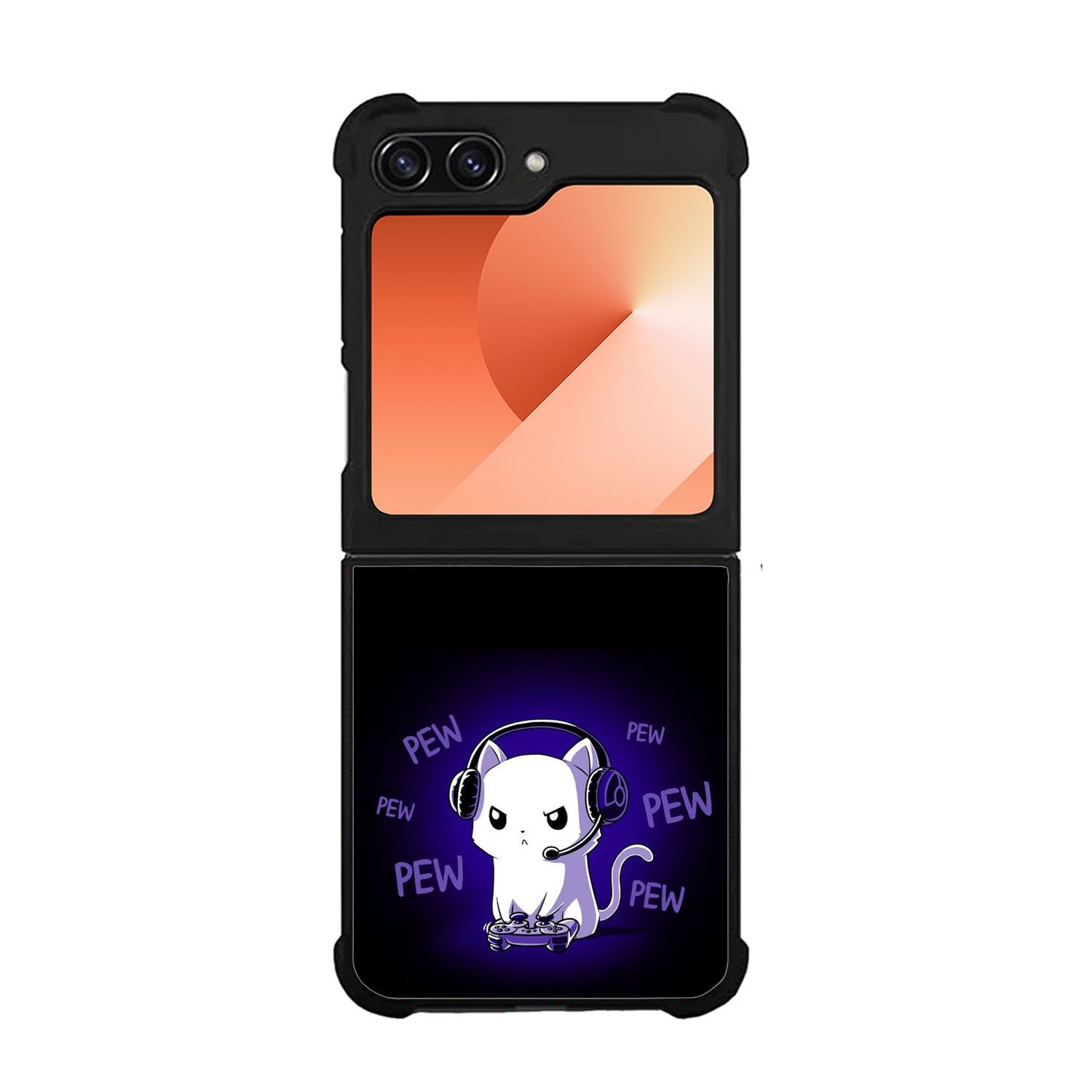 Pew Pew Kitty Case Samsung Galaxy Z Flip 6 5G BC0301