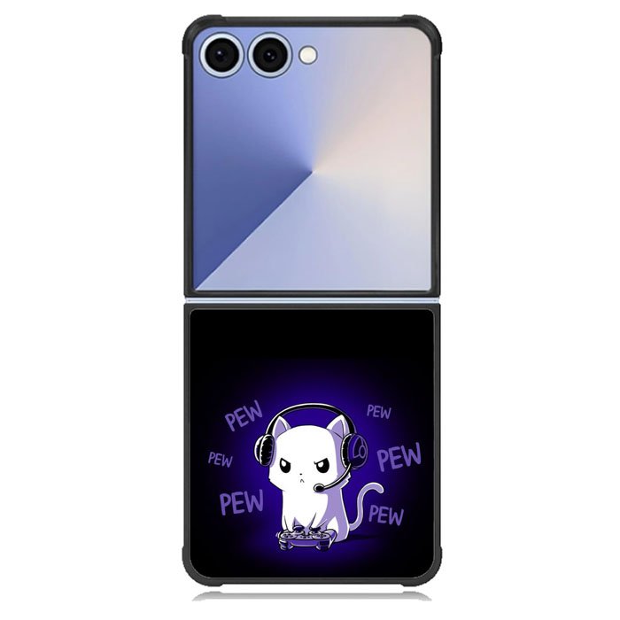 Pew Pew Kitty Samsung Galaxy Z Flip 7 Case BC0301