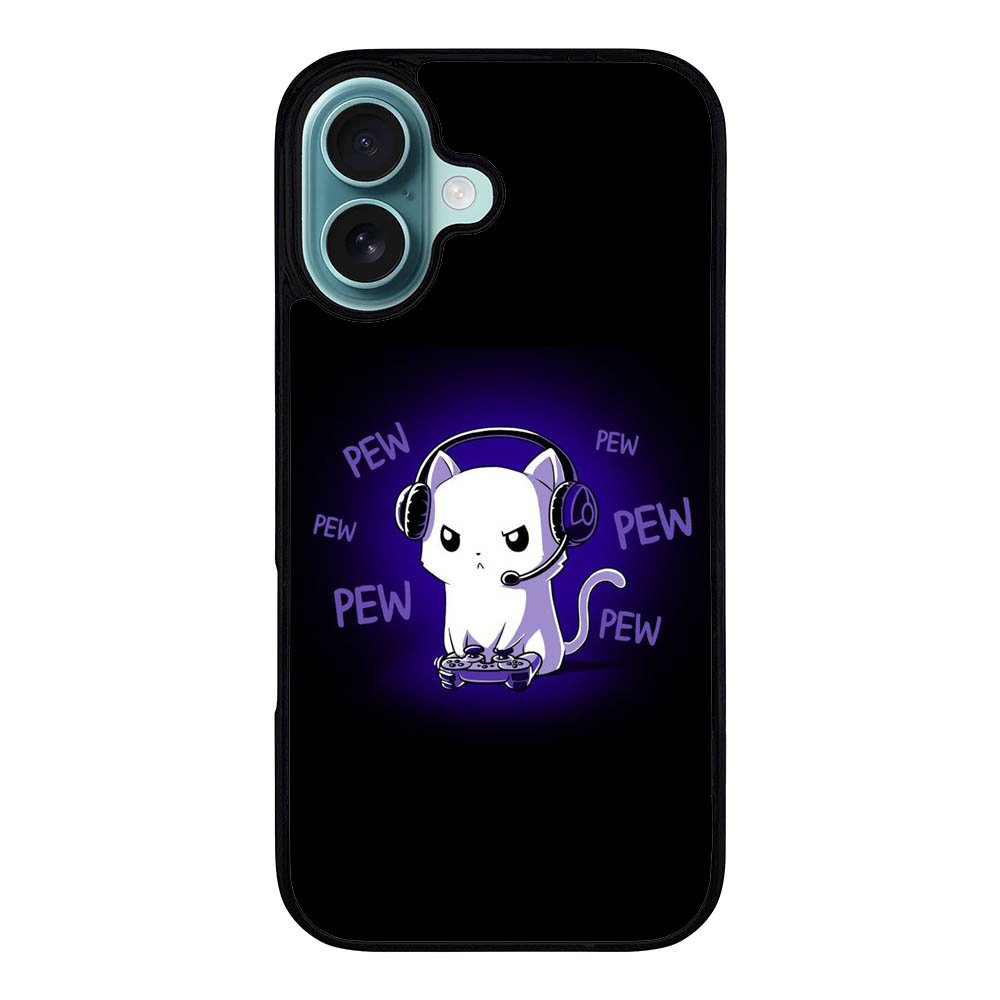 Pew Pew Kitty Case iPhone 16 Plus BC0301