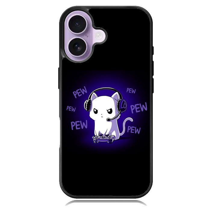 Pew Pew Kitty iPhone 17 Case BC0301