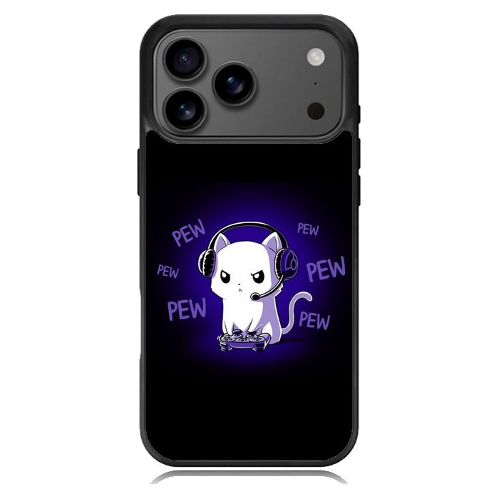 Pew Pew Kitty iPhone 17 Pro Case BC0301
