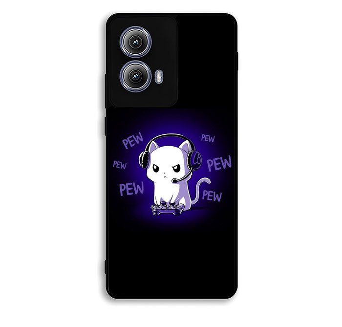 Pew Pew Kitty Motorola Moto Edge 2024 Case BC0301