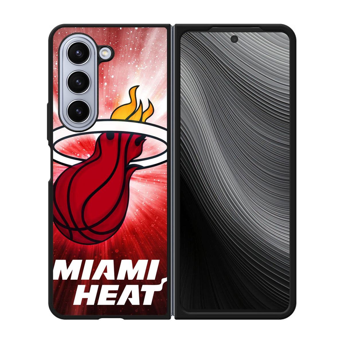Miami Heat Wallpapers Case Samsung Galaxy z Fold 5 5G BC0336