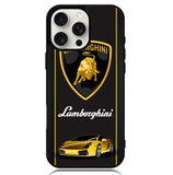 Lamborghini Logo Walpaper Case iPhone 16 Pro Max BC0335