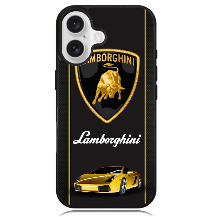 Lamborghini Logo Walpaper Case iPhone 16 BC0335