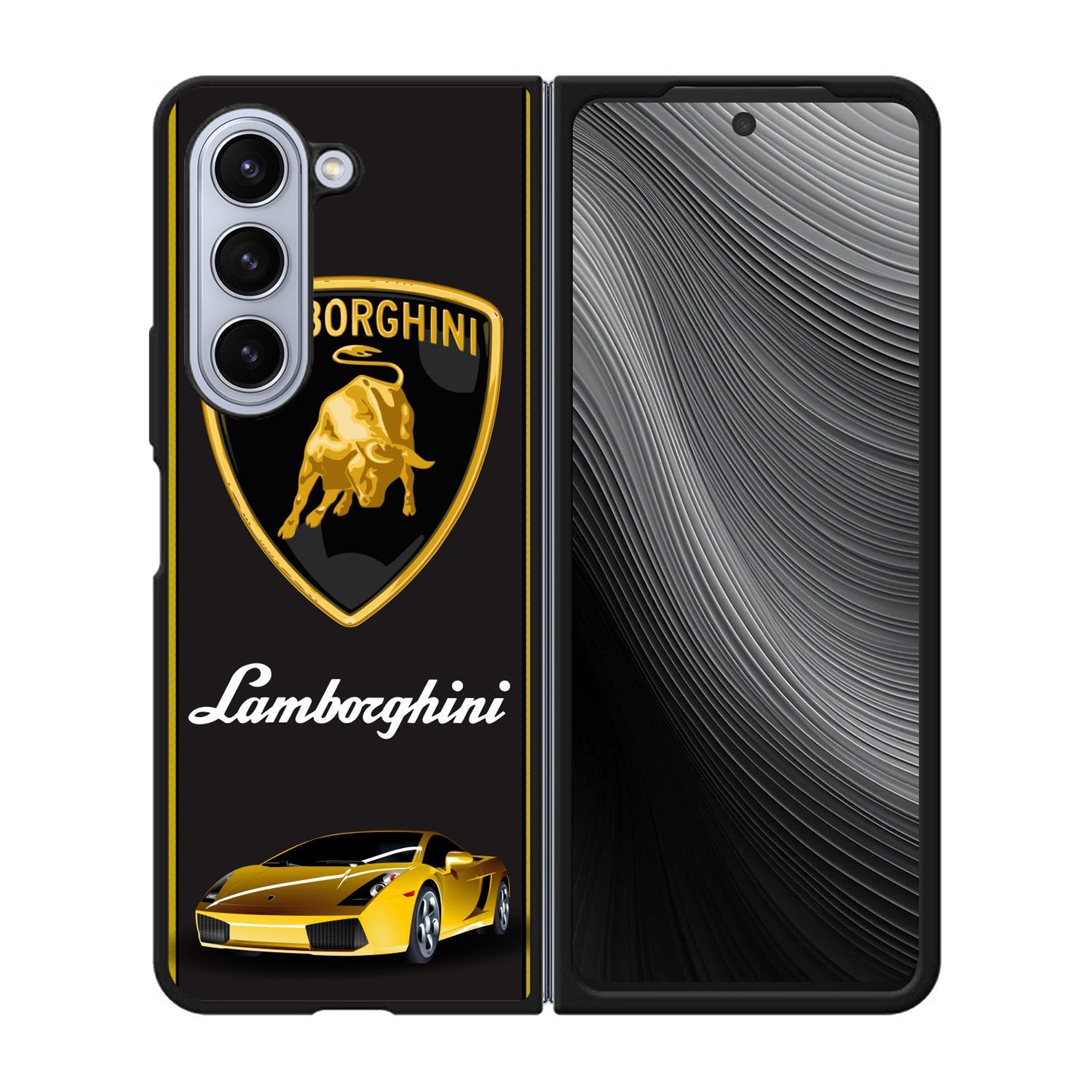 Lamborghini Logo Walpaper Case Samsung Galaxy z Fold 5 5G BC0335