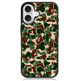 Bathing Ape camo X4908 iPhone 16 Plus Case
