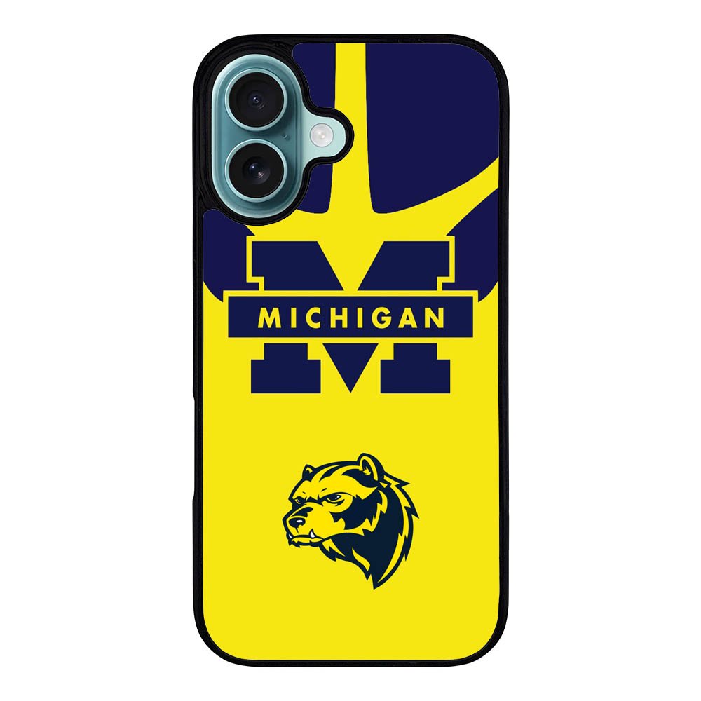 Michigan Wolverines Logo Case iPhone 16 Plus BC0380