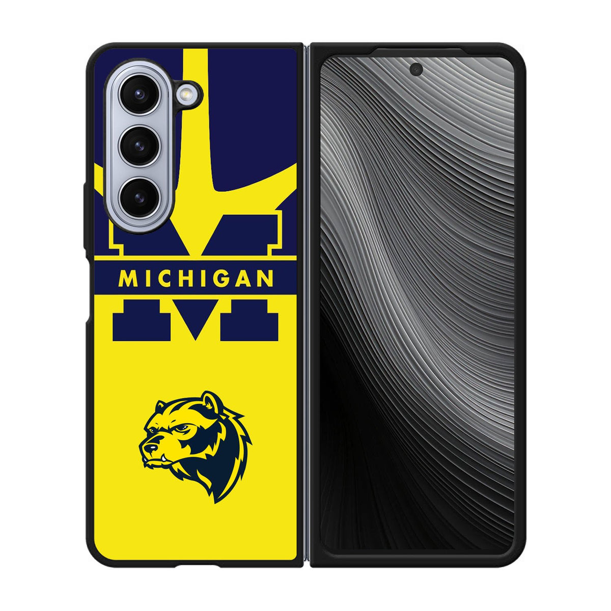 Michigan Wolverines Logo Case Samsung Galaxy z Fold 5 5G BC0380