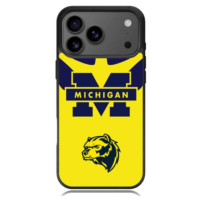 Michigan Wolverines Logo iPhone 17 Pro Case BC0380