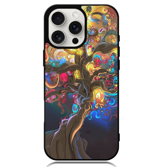 Artistic Psychedelic Womens Tree Case iPhone 16 Pro BC0350