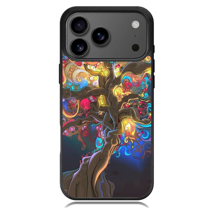 Artistic Psychedelic Womens Tree iPhone 17 Pro Case BC0350