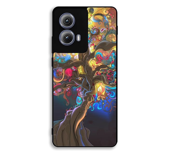 Artistic Psychedelic Womens Tree Motorola Moto Edge 2024 Case BC0350