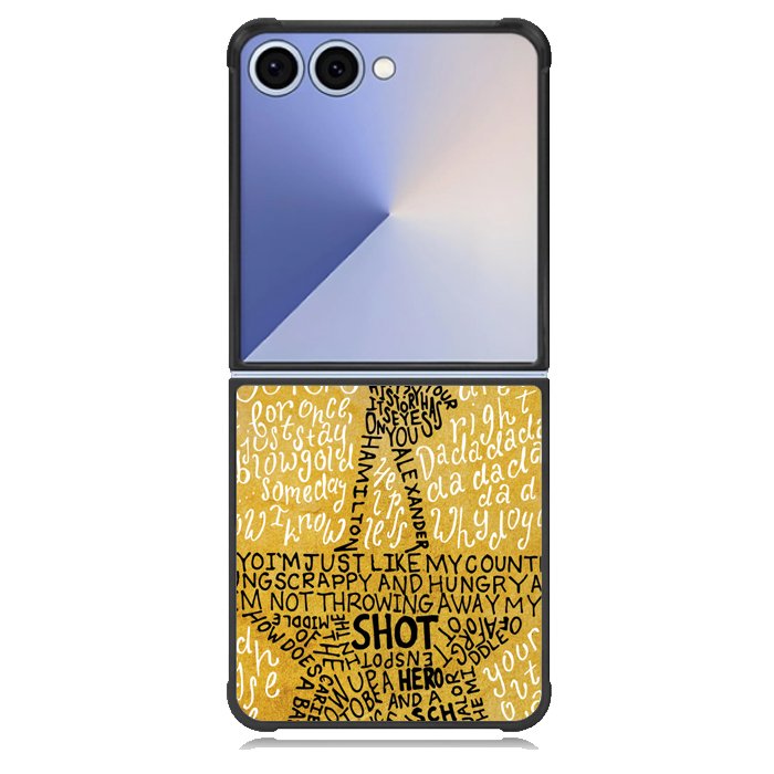 Hamilton Musical Lyrics X4979 Samsung Galaxy Z Flip 7 Case