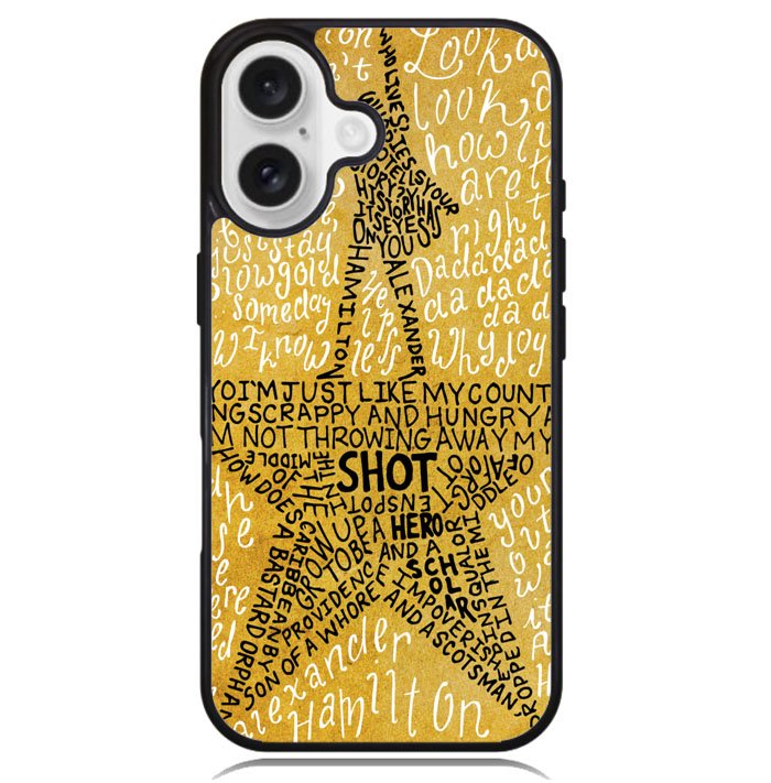 Hamilton Musical Lyrics X4979 iPhone 16 Plus Case