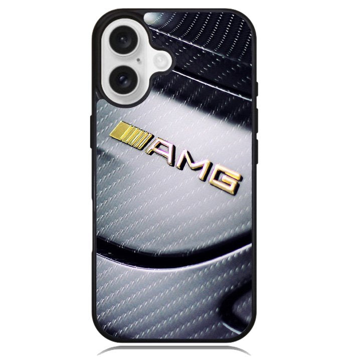 Mercedes AMG Gold Logo Case iPhone 16 BC0462