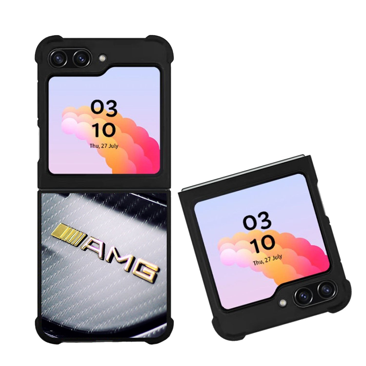 Mercedes AMG Gold Logo Case Samsung Galaxy Z Flip 5 5G BC0462