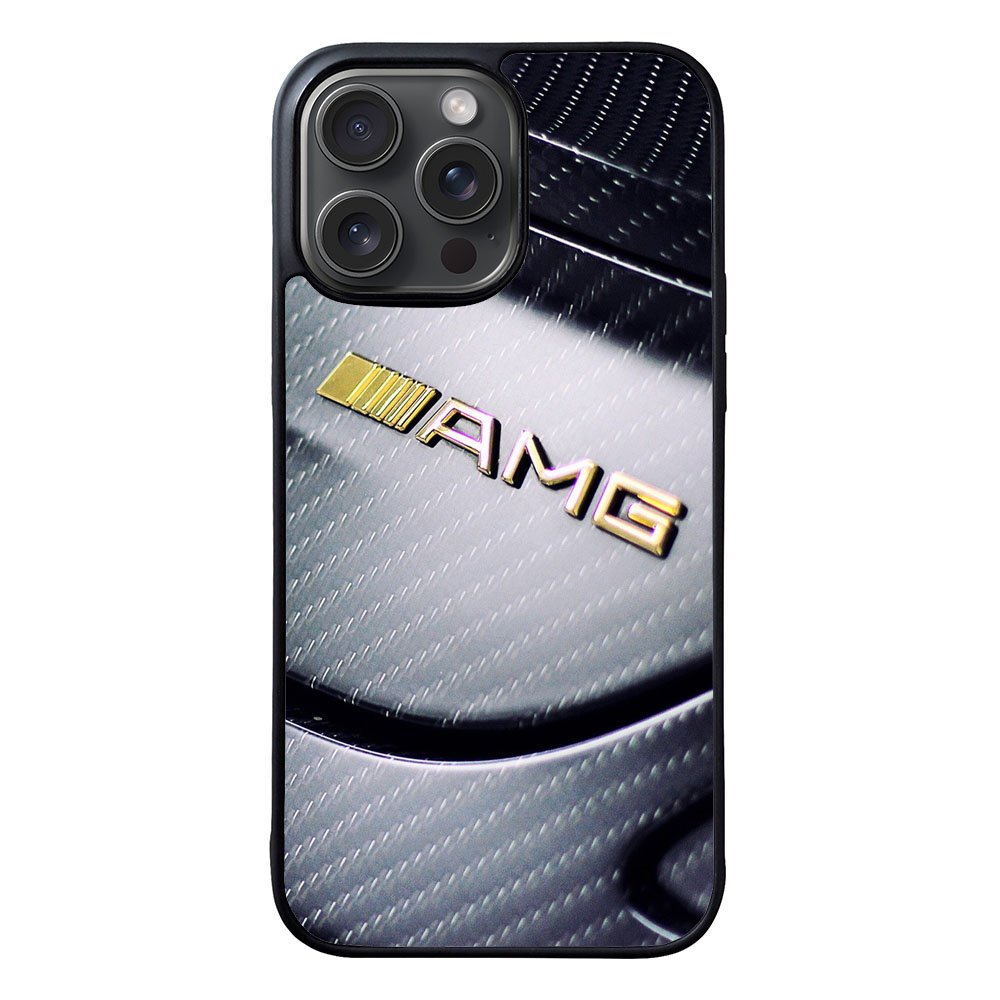 Mercedes AMG Gold Logo Case iPhone 15 Pro BC0462