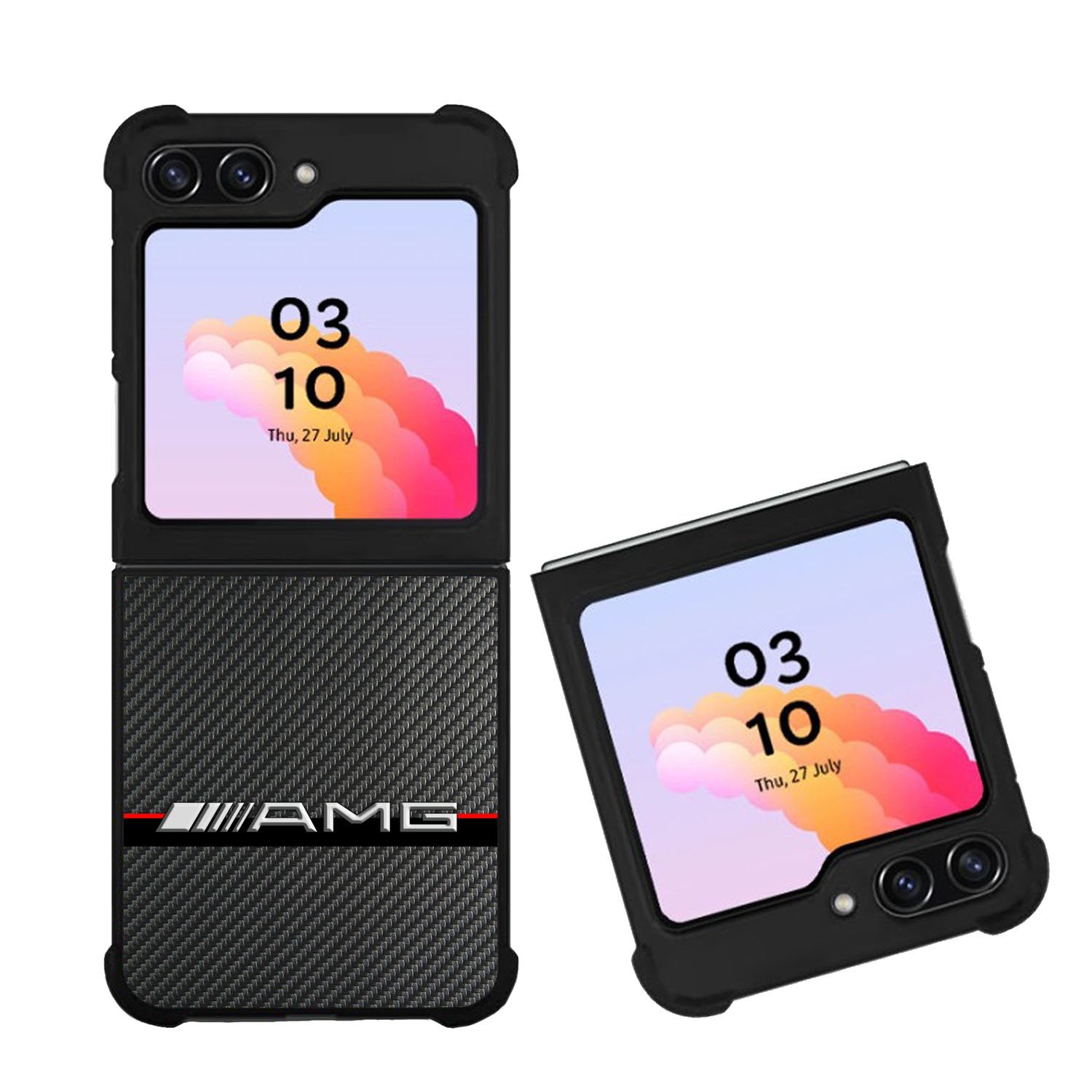 Mercedes Benz AMG Carbon Fiber Case Samsung Galaxy Z Flip 5 5G BC0463